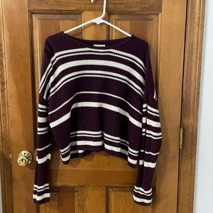 LA HEARTS STRIPED SWEATER